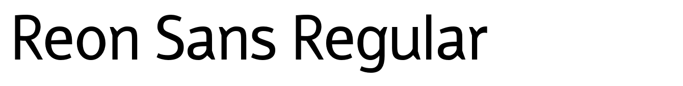 Reon Sans Regular